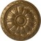 Ekena Millwork Kirke Ceiling Medallion (Fits Canopies up to 3 3/4"), Hand-Painted Pale Gold, 15 3/4"OD x 5/8"P CM16KIPAS - alternate 1